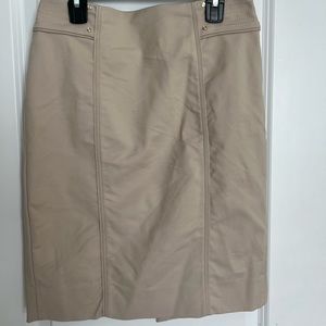 WHBM Tan Pencil Skirt